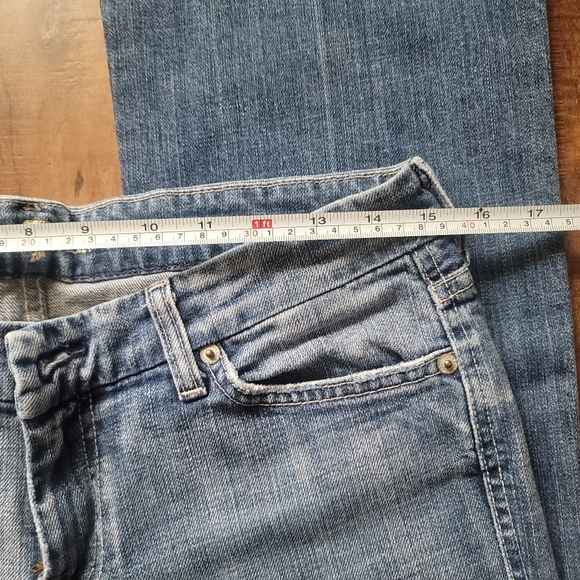 7 For All Mankind Bootcut Denim Jeans Size 30 Blue - Picture 9 of 15